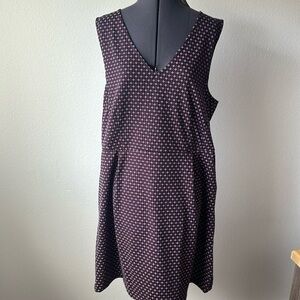 NWT Maison Jules dress Navy red sleeveless size XXL Sundress Athleisure